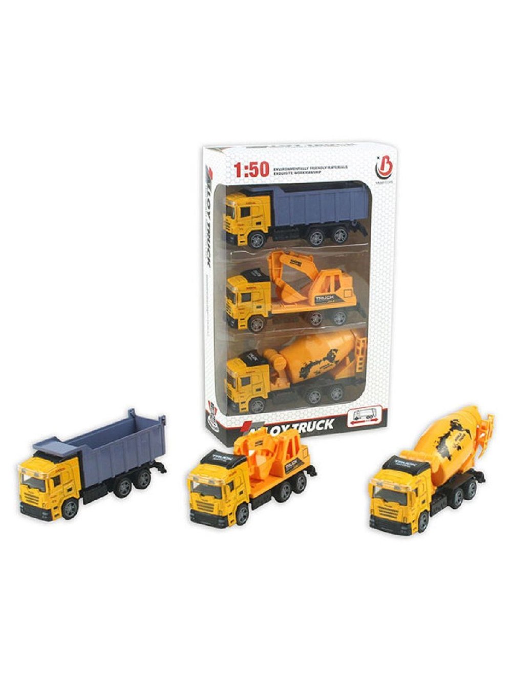 Машинки 3 шт TRUCK с инерционным механизмом в наборе (200744428)