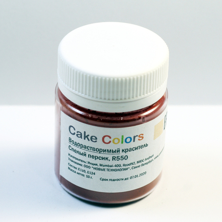 Краситель сух.водо-й, Спелый персик,R550 "Cake colors" 10гр