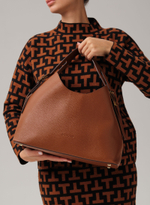 Кожаная сумка Deboro 30982 фундук