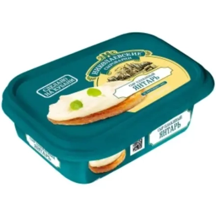 Сыр плавленый Янтарь 200 гр "Агрокомплекс"