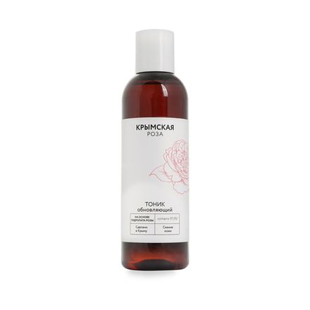 Тоник "Обновляющий" сияние кожи на основе гидролата розы