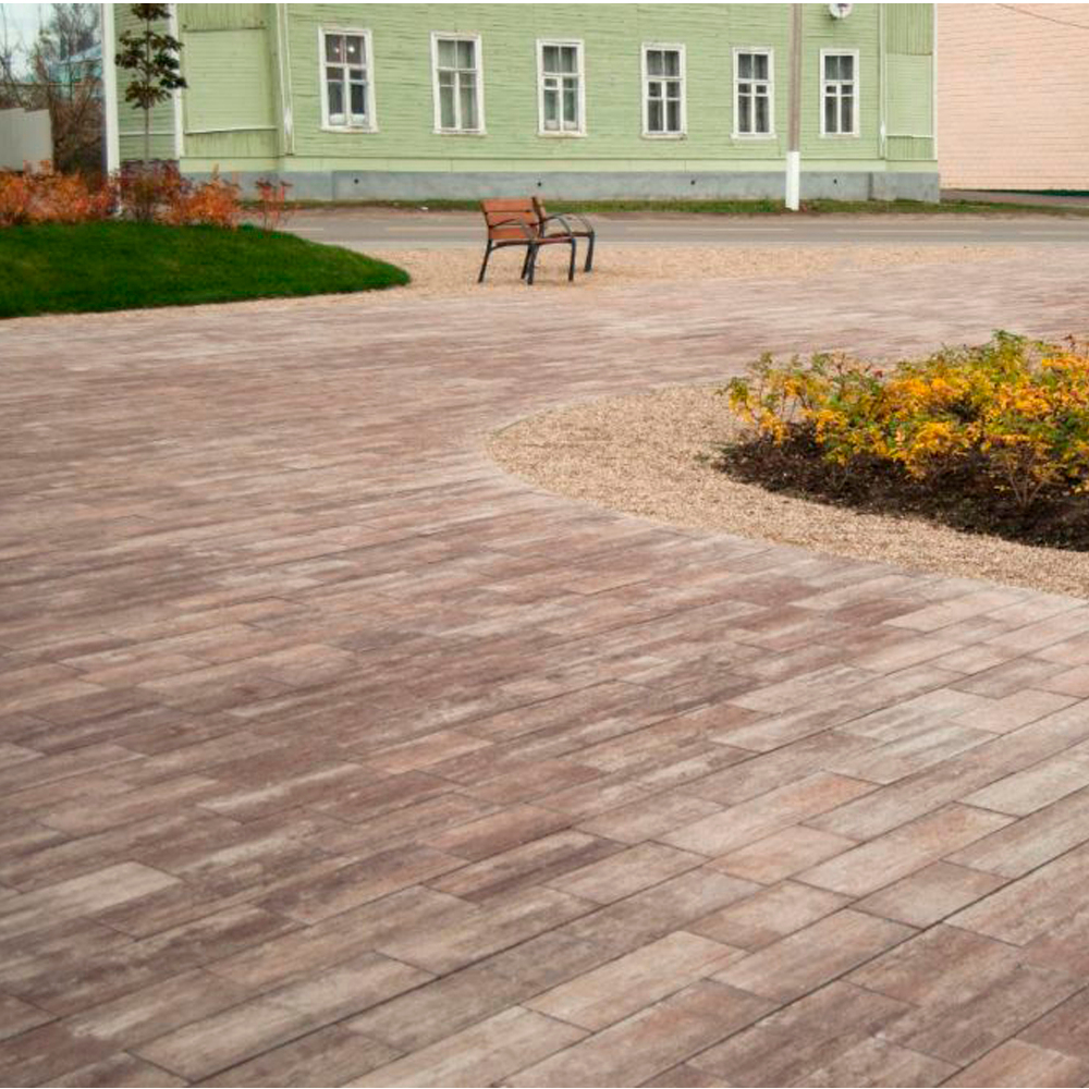 Тротуарная плитка СТОУНВУД - Венге, комплект из 4 видов плит