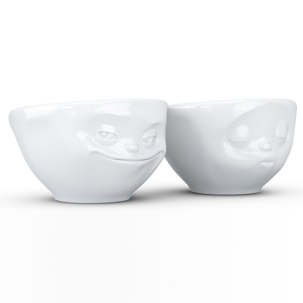 Набор чаш Grinning & Kissing, 100 мл, белый, 2 шт.