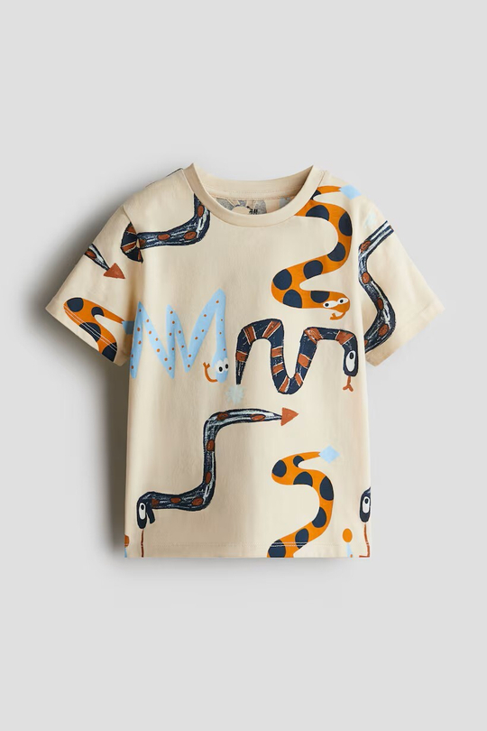 H&M Футболка с принтом, хаки