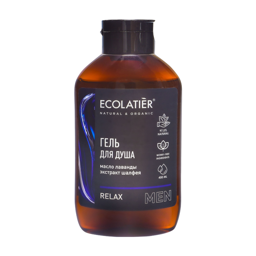 Мужской  гель для душа Relax 400мл (ECOLATIER)