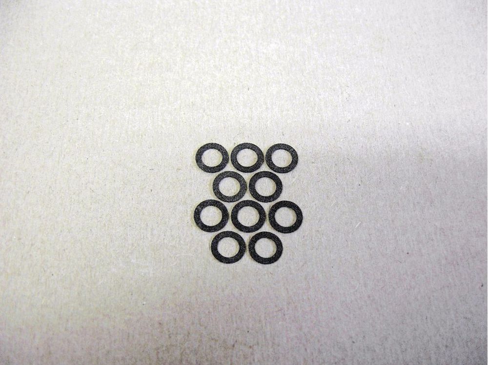 N Резинки антипробуксовочные 6,7x4,4x0,3 мм, 10 шт.