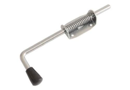 Засов пружинный Домарт (90)  280мм мод.2 без покр. d-13мм / 9822