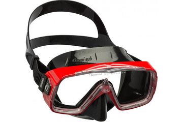 Маска Cressi Sirena Черный силикон Красная рамка