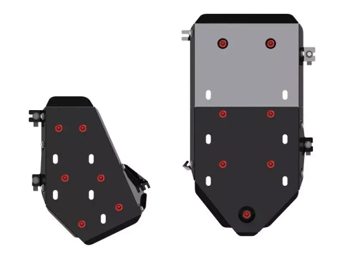 Защита топливного бака (2,5 мм, сталь) для Volkswagen Touareg 2010-2018 (V = 3.6; 3.0TDI) Sheriff.26.4129