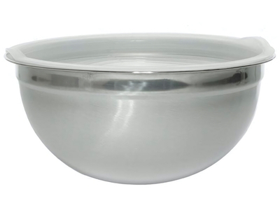 Миска 4,3л нерж с пластиковой крышкой "Amarena"