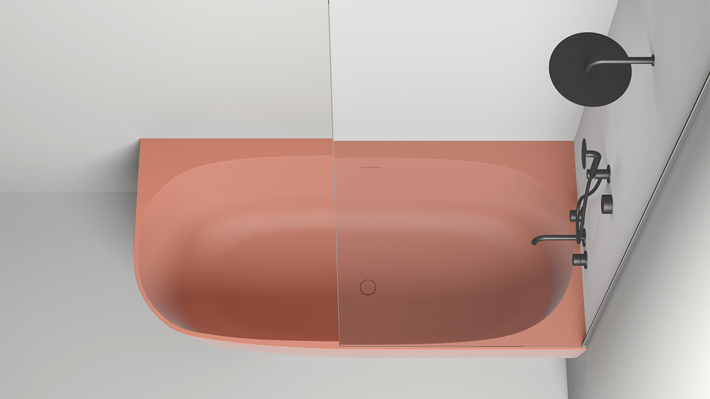 Ванна SOFIA CORNER R 170x85 матовая покраска по RAL полностью