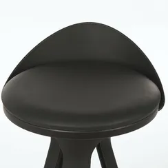 Полубарный стул Trio, 66 см, черный