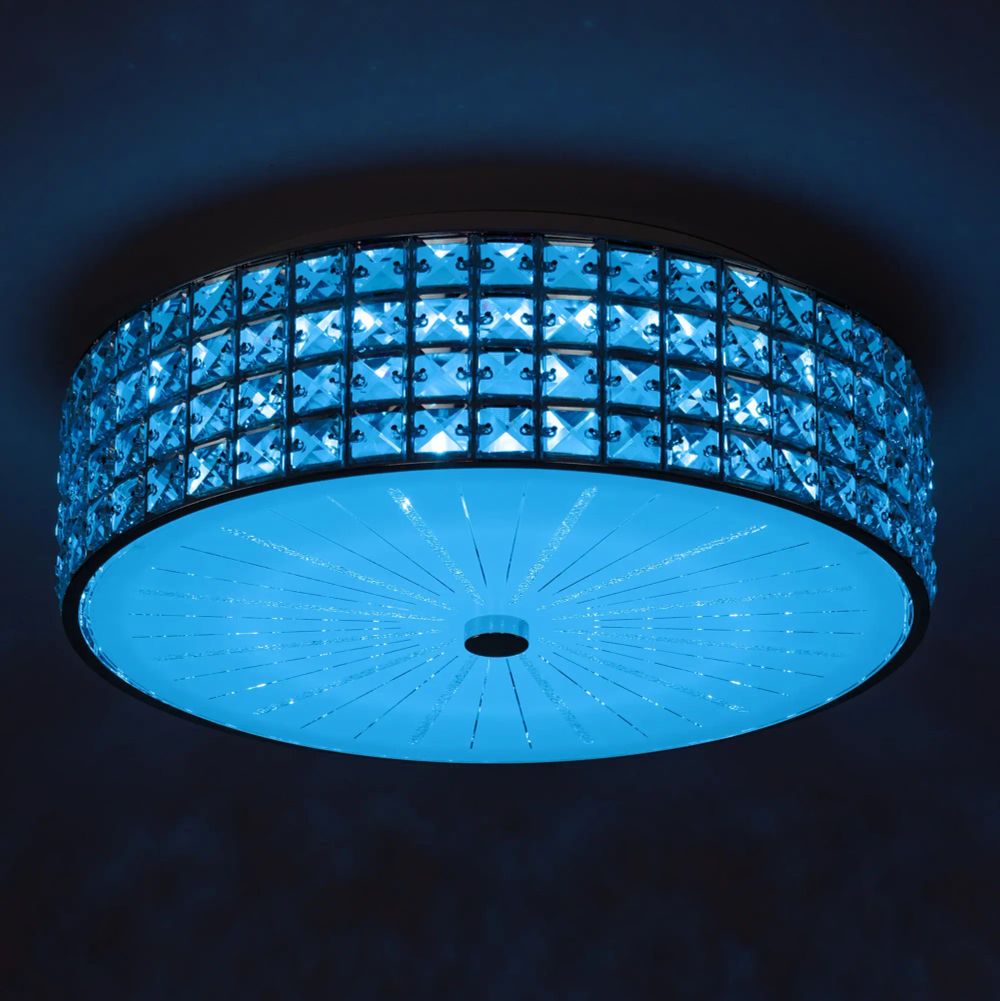 Citilux Портал CL32415G1 LED RGB Люстра хрустальная с пультом Хром