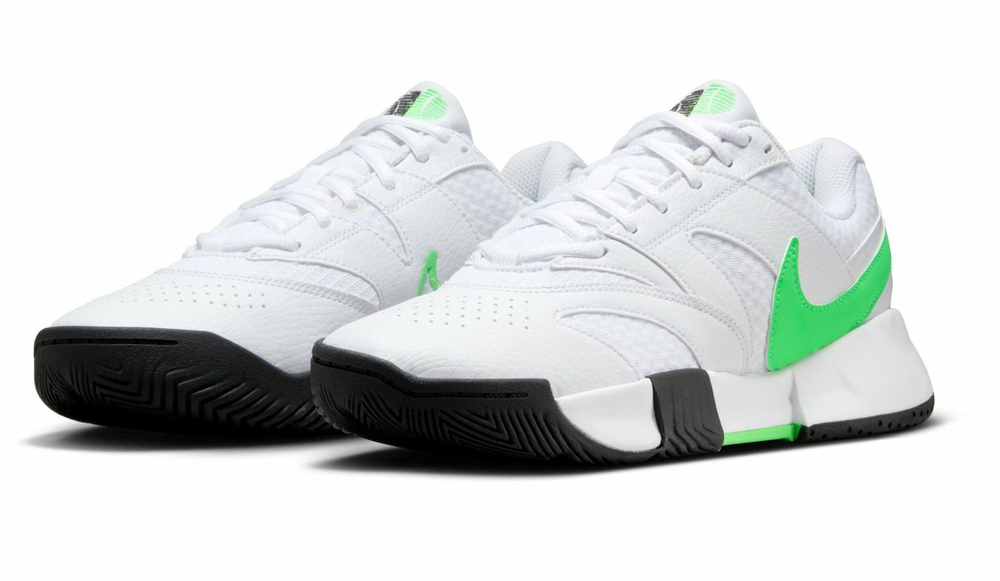 Женские теннисные кроссовки Nike Court Lite 4 - white/poison green/black