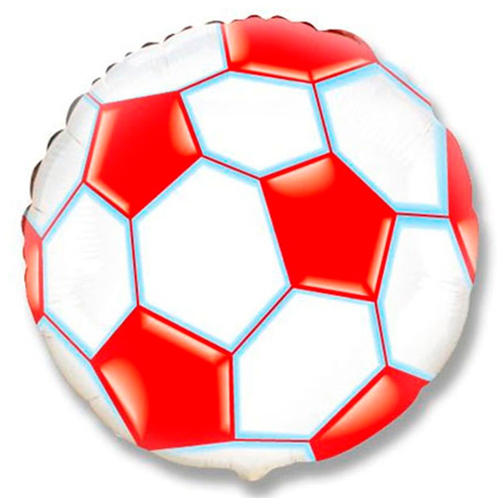 И Круг Футбольный мяч (Красный)