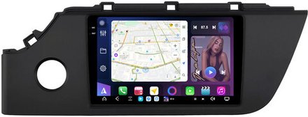 Магнитола для KIA Rio 4, Rio X-line 2020-2022, Solaris KRS/KRX 2024+ - FarCar GX1253M монитор 9.5" 2K QLED на Android 14, TS20, 6+128Гб, CarPlay, 4G SIM-слот