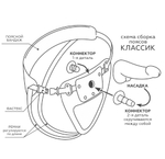 Насадка для страпона F Real Standard с коннектором 19,5 см