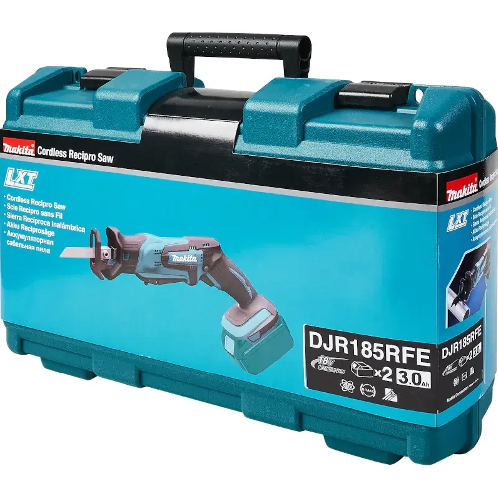 Makita DJR185RFE пила сабельная аккумуляторная (2 x 3 Ач, ЗУ)