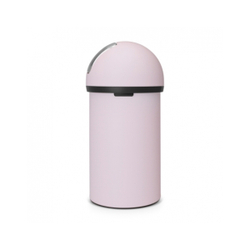 Ведро для мусора Brabantia Push Bin с нажимной крышкой минерально-розовый 60л вид сзади