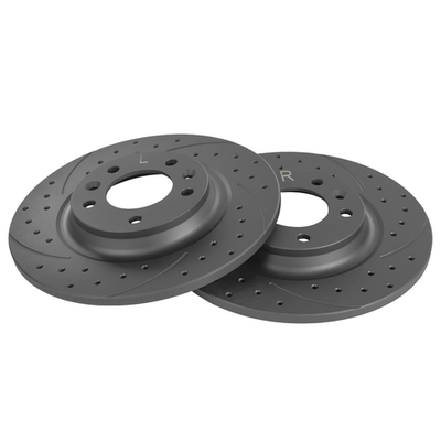 Диск тормозной задний перфорированный PRO-Line с покрытием (компл.2 шт) CITROEN C5 III / PEUGEOT 407/508/607/RCZ GANZ GIJ06190S