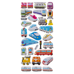 Наклейки стикеры Basir, серия "Транспорт", размер 24*9.5 см, 29 стикеров