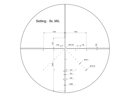 Прицел Vector Optics Veyron 2-8x32 IR, MPR-V5 (MIL) (SCOC-43)