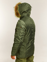 Куртка аляска N3-B Armed Forces AF1679 Зеленая