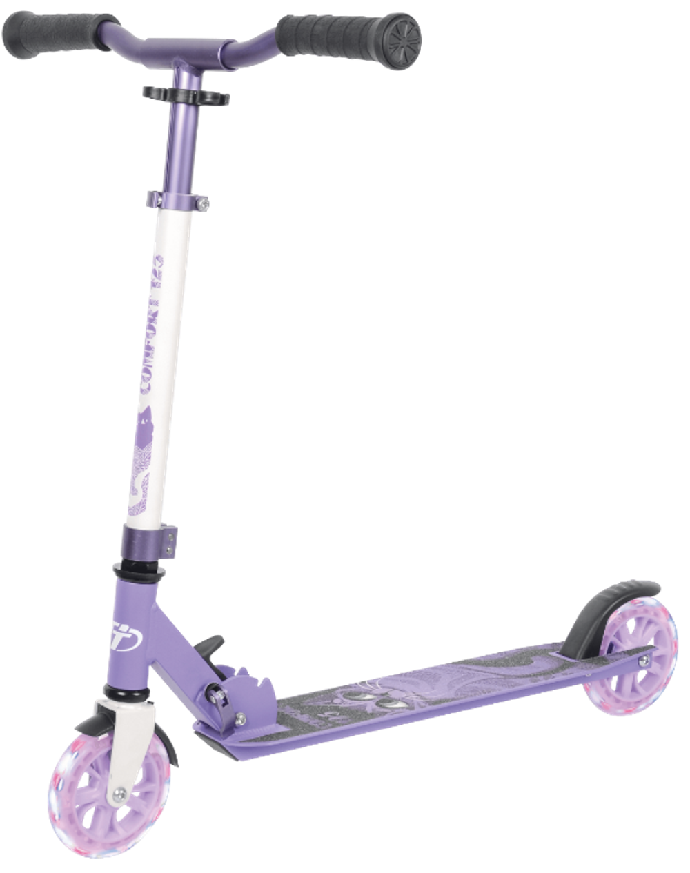 Самокат TECH TEAM COMFORT 125R 2021 бело-фиолетовый