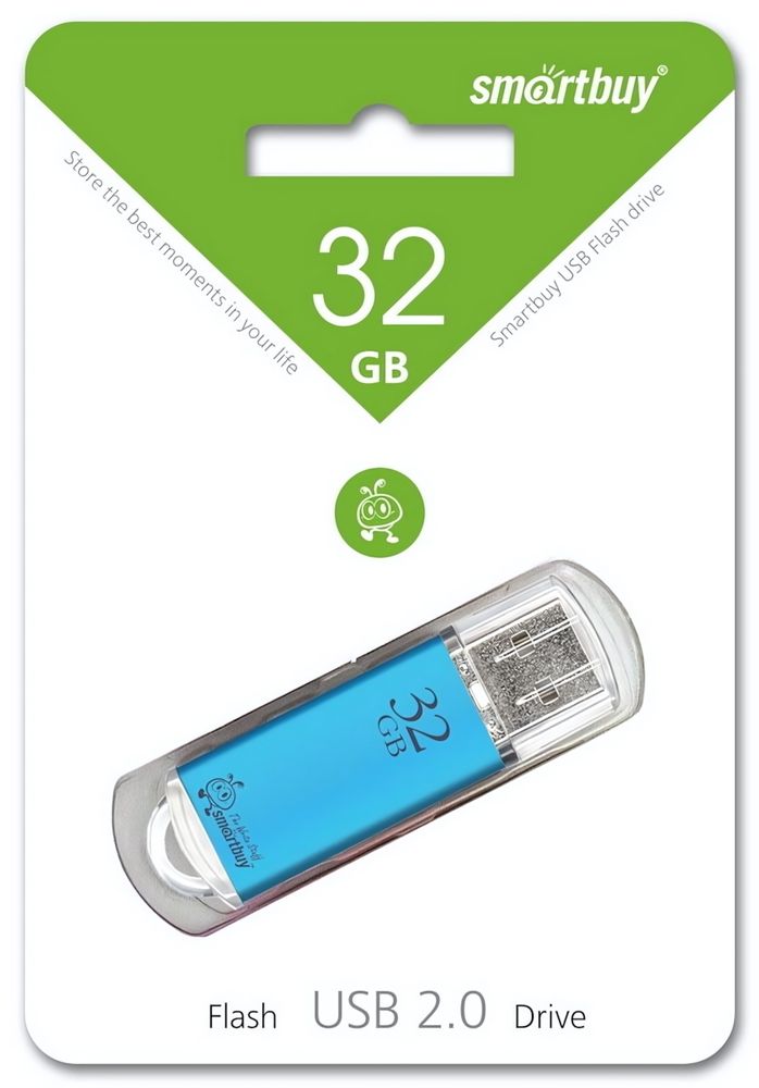 Флеш-накопитель 32 Gb Smartbuy V-Cut Blue