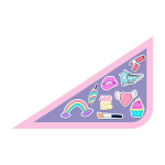 Папка д/тетрадей А5 молния сверху, пластик, с уголком "Девичьи радости 2024" (Пчелка)