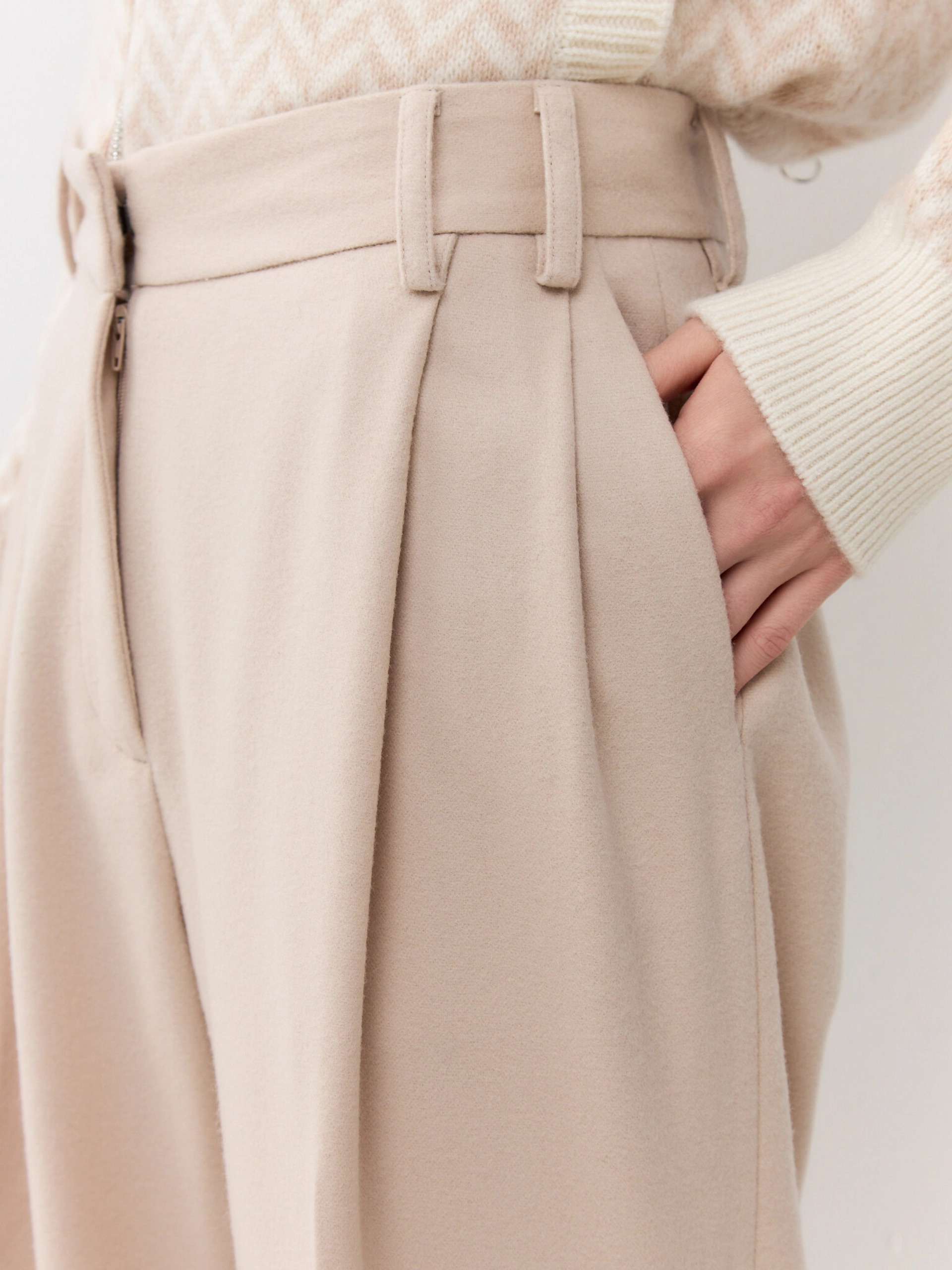 Брюки из шерсти и кашемира