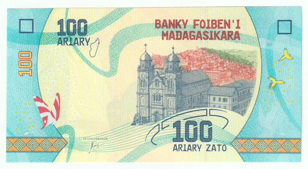 Madagascar, 100 Ariary, 2017 - 2022, UNC