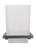 Стакан для зубных щеток с держателем WONZON & WOGHAND ECLIPSE, Темный графит (WW-9121-BGM)