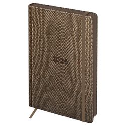 Ежедневник датированный А5 176 л., твердый переплет, кожзам, BG "Python. Bronze" (DdА5_09398)