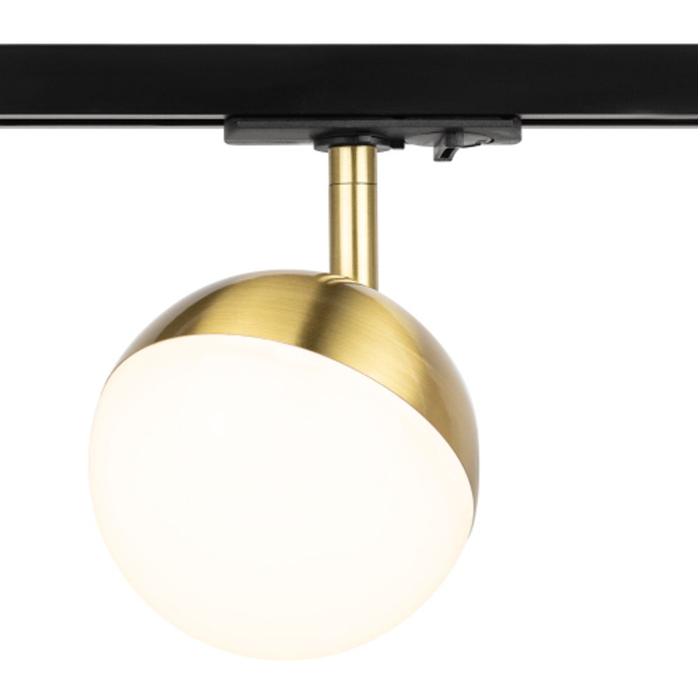 Трековый светильник однофазный ЭРА Round TR42-GX53 BS под лампу GX53 латунь