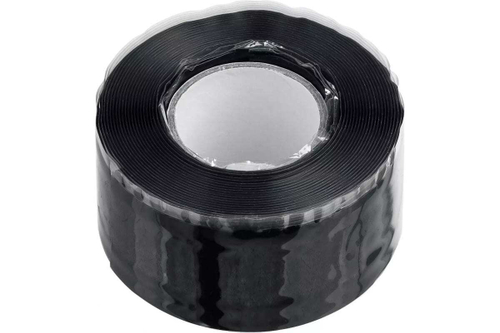 Самослипающаяся аварийно-ремонтная лента ЗУБР силикон, черная, 3 м х 25 мм 12381-2
