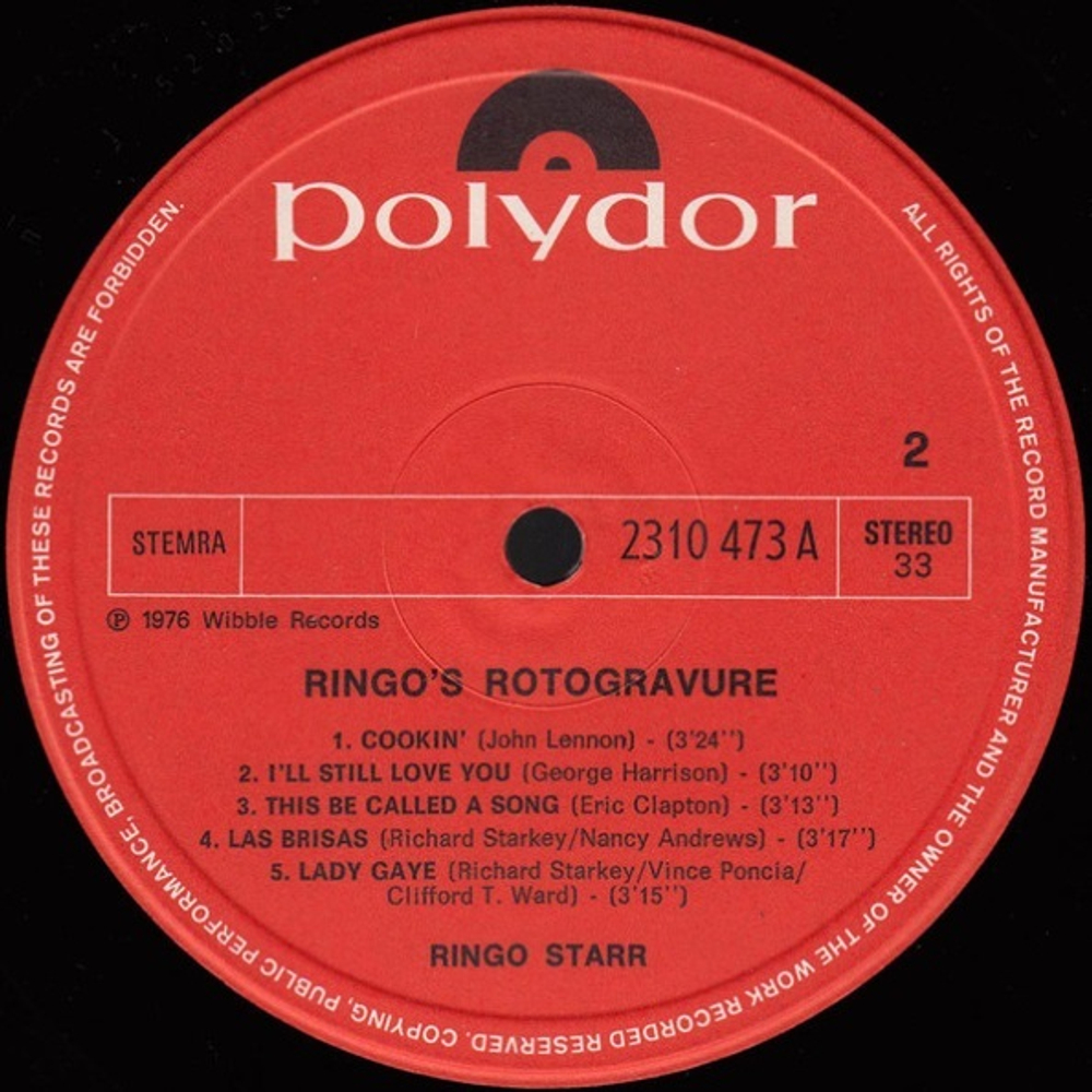 Ringo Starr / Ringo's Rotogravure (LP)