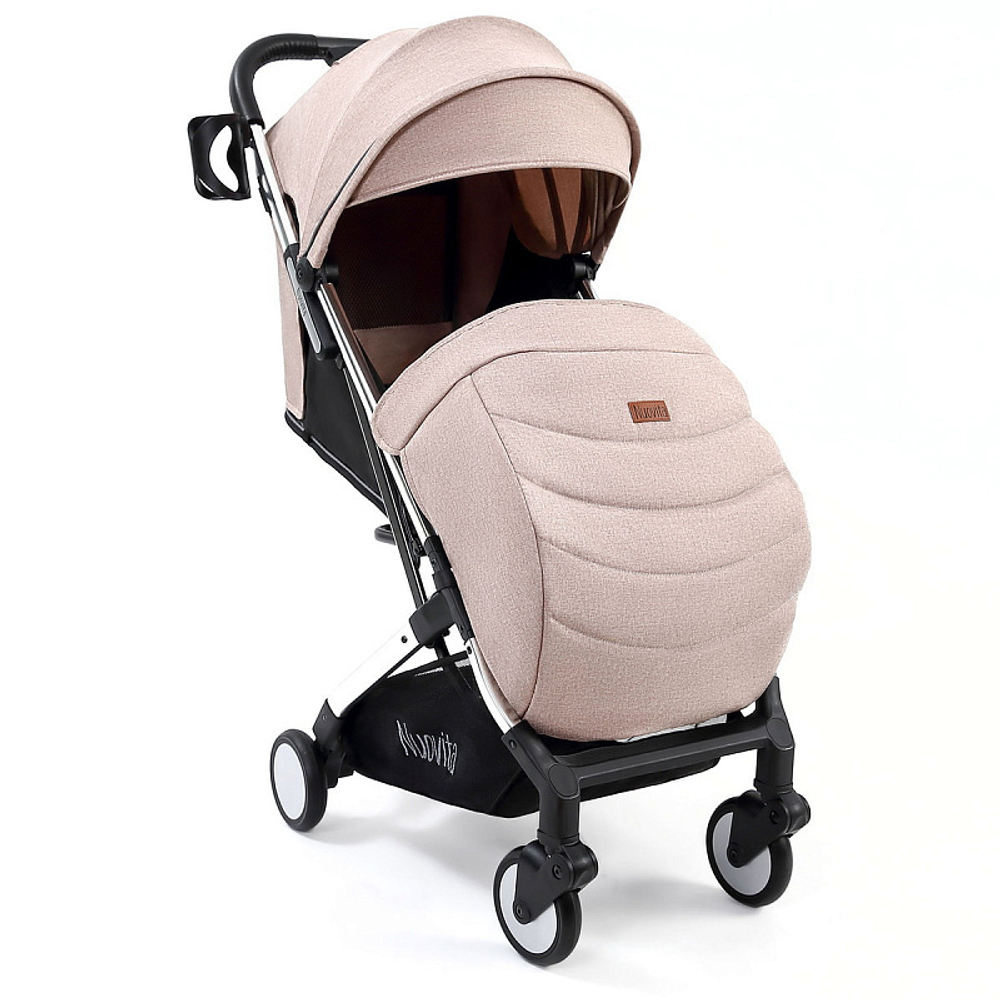 Детская прогулочная коляска Nuovita Anima Caff_, Argento / Кофейный, Серебряный