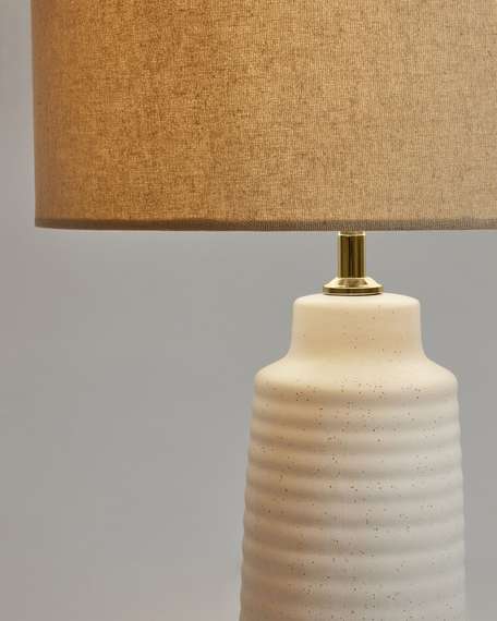 Mijal Керамическая настольная лампа с белой отделкой