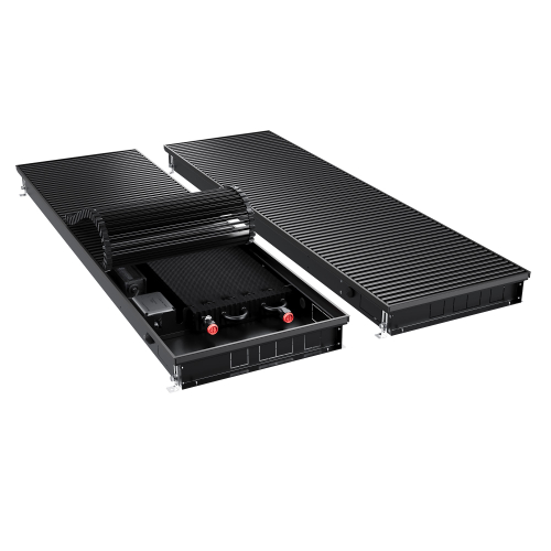 Конвектор внутрипольный Royal Thermo ATRIUM TURBO-80/400/1900-DG-U-BL