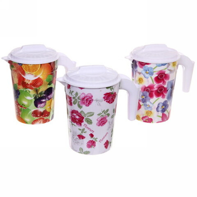 Кувшин пластиковый 1,2л «Цветочная феерия» 11,5*15см