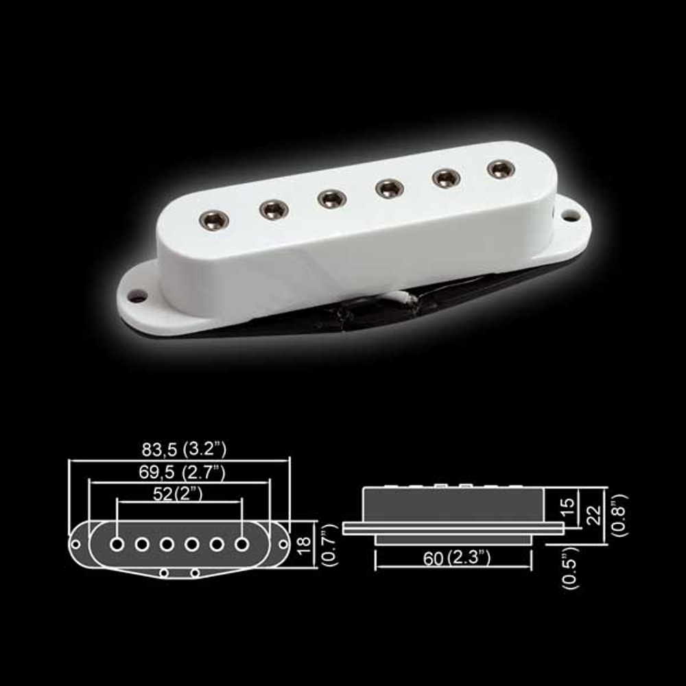 Звукосниматель магнитный BELCAT BS-11NECK-WH