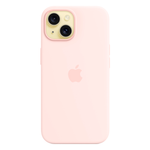 Силиконовый чехол с поддержкой MagSafe Apple Silicone Case для iPhone 15, Light Pink (Светло-розовый)