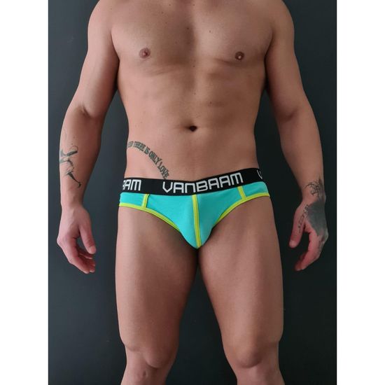 Мужские трусы джоки бирюзовые Van Baam
