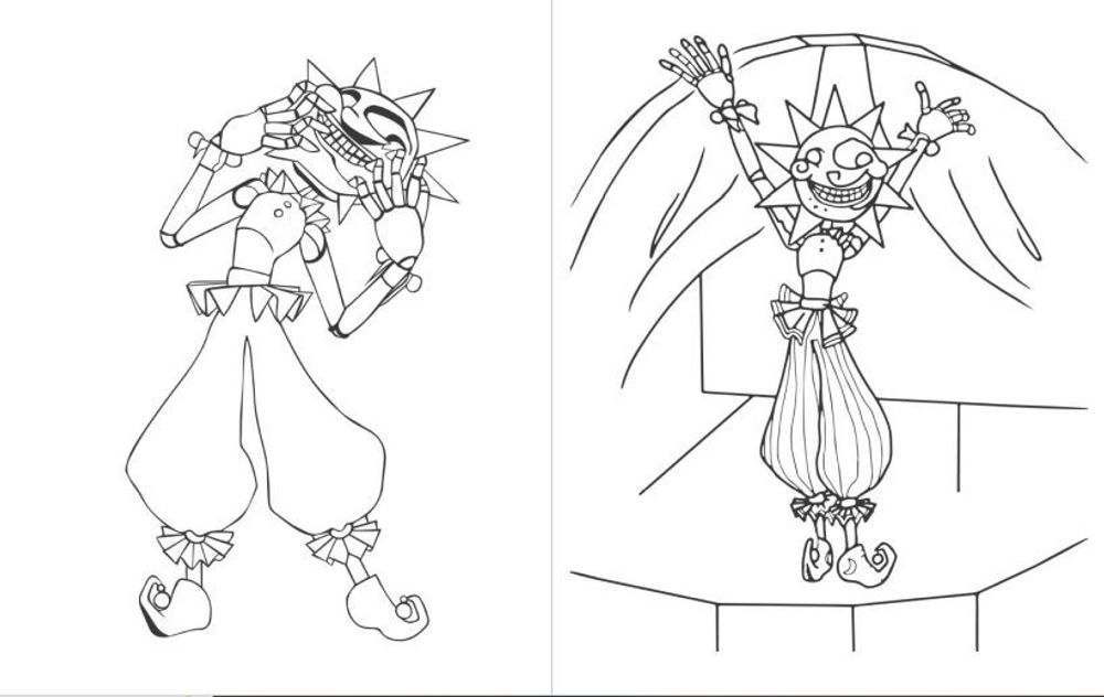 Раскраска. Пять ночей у Фредди. ФНАФ 9