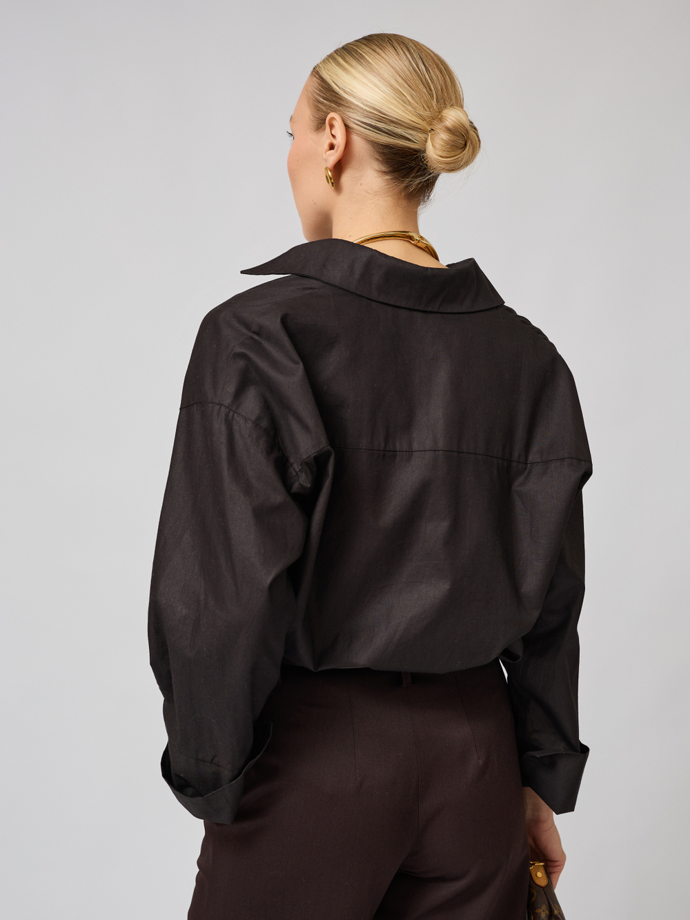 Рубашка оверсайз из хлопка