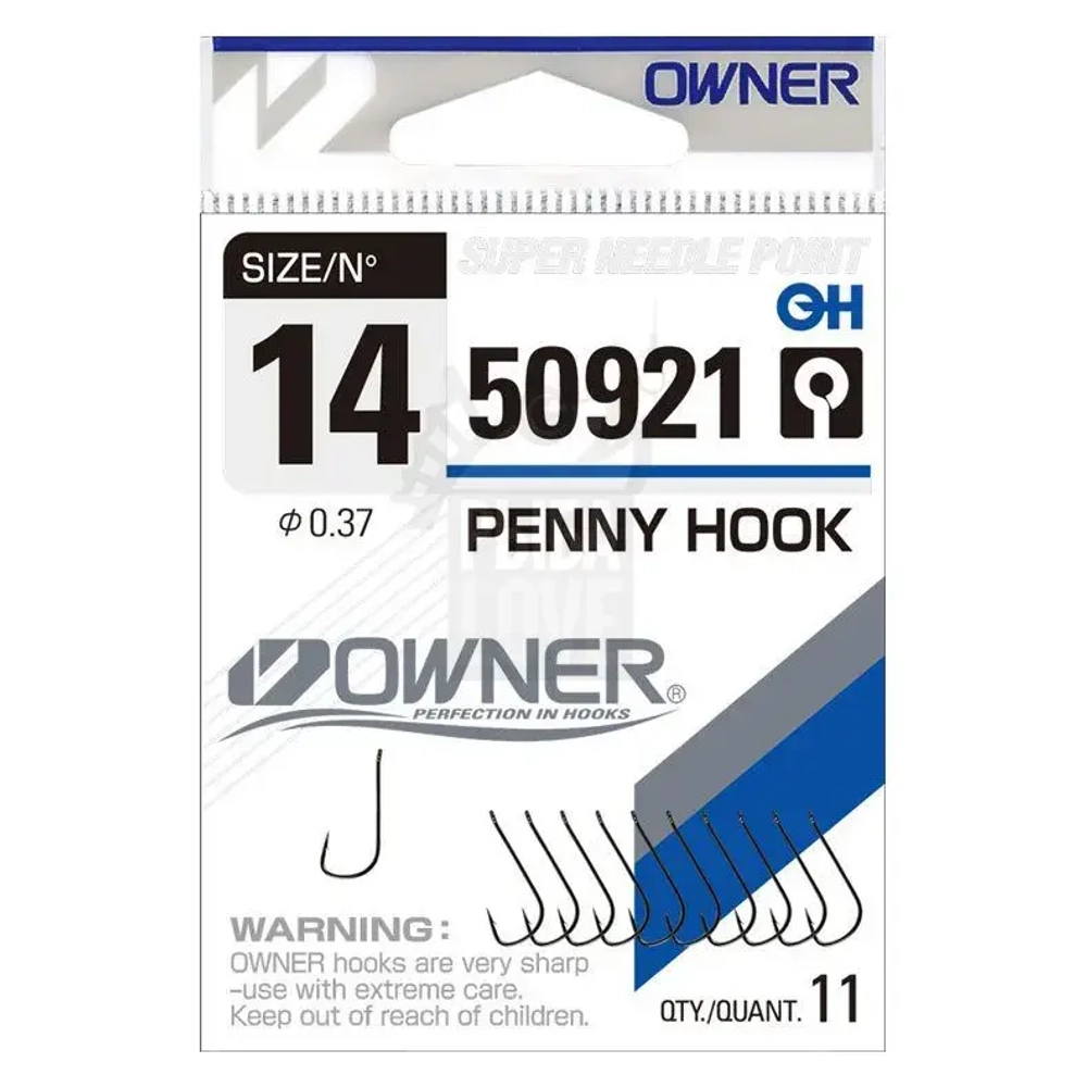 Крючок OWNER Penny Hook 50921 №10-14
