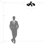 761063 Люстра ACROBATA 6х40W E14 РОЗОВОЕ ЗОЛОТО