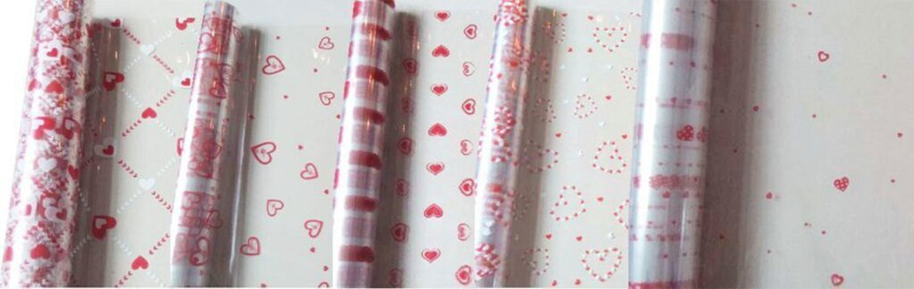 Пленка прозрачная с рисунком 70*150см, ассорти