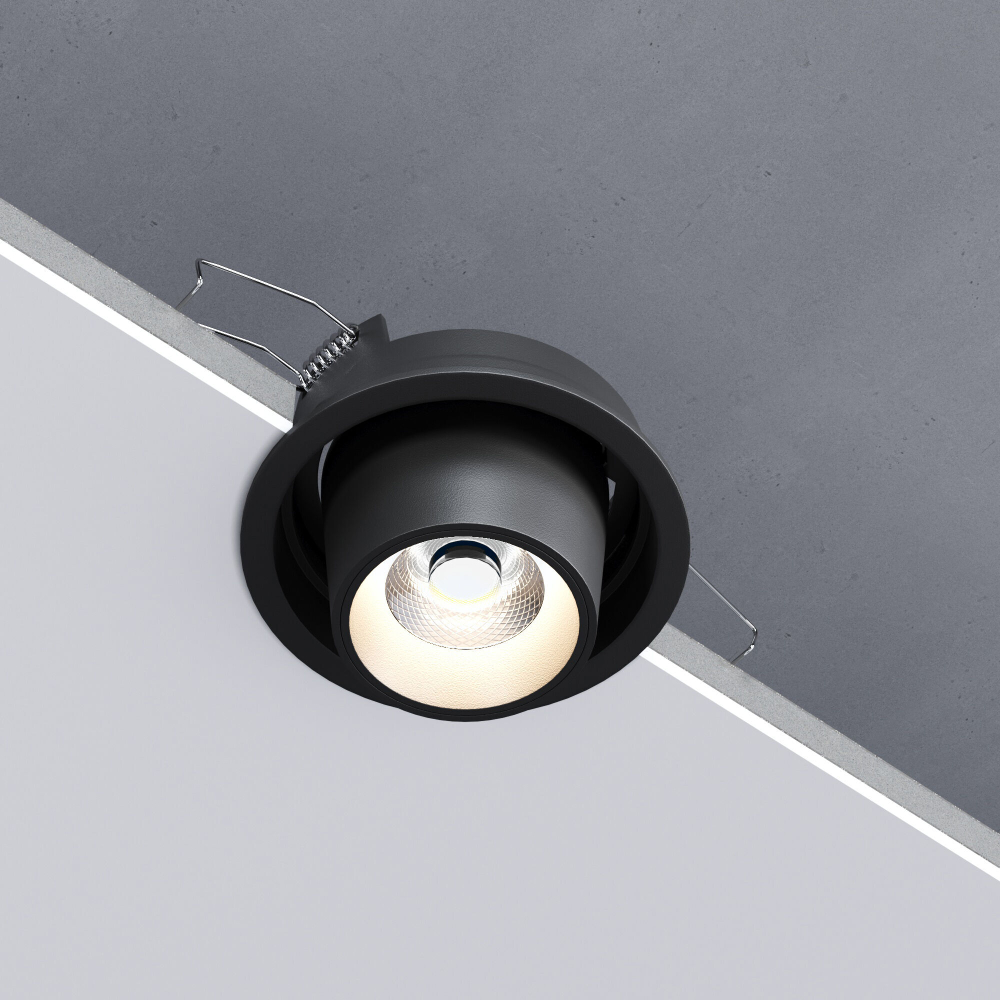 Потолочный светодиодный светильник поворотный Conner 8W 4000K чёрный 25086/LED